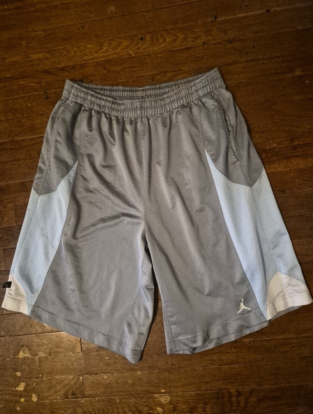 Jordan Men’s Gray and Light Blue Athletic Shorts Mens Sz 2XL